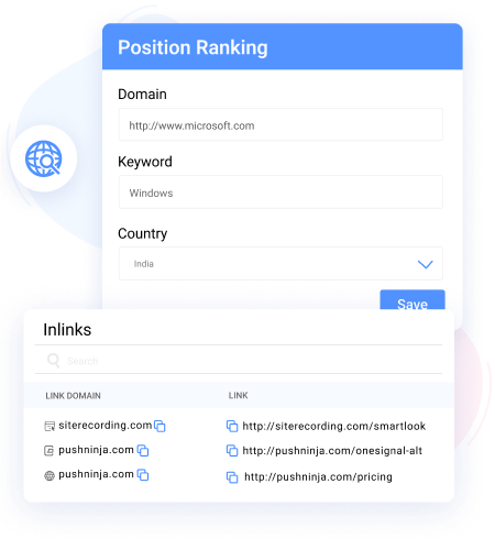 inlinks and outlinks